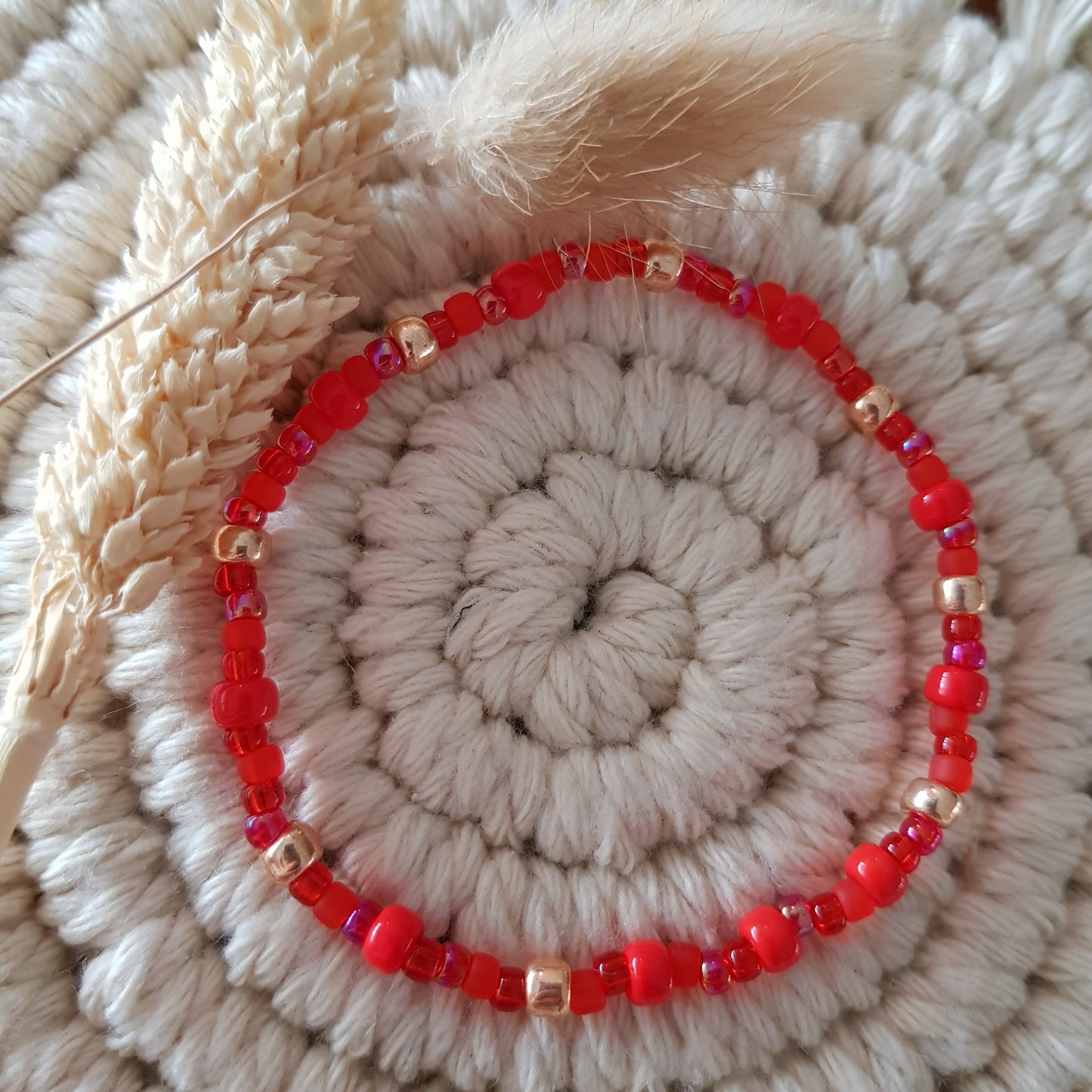 Wasserfestearmkette | Armkette 3 & 4mm AMBER | Perlen Art