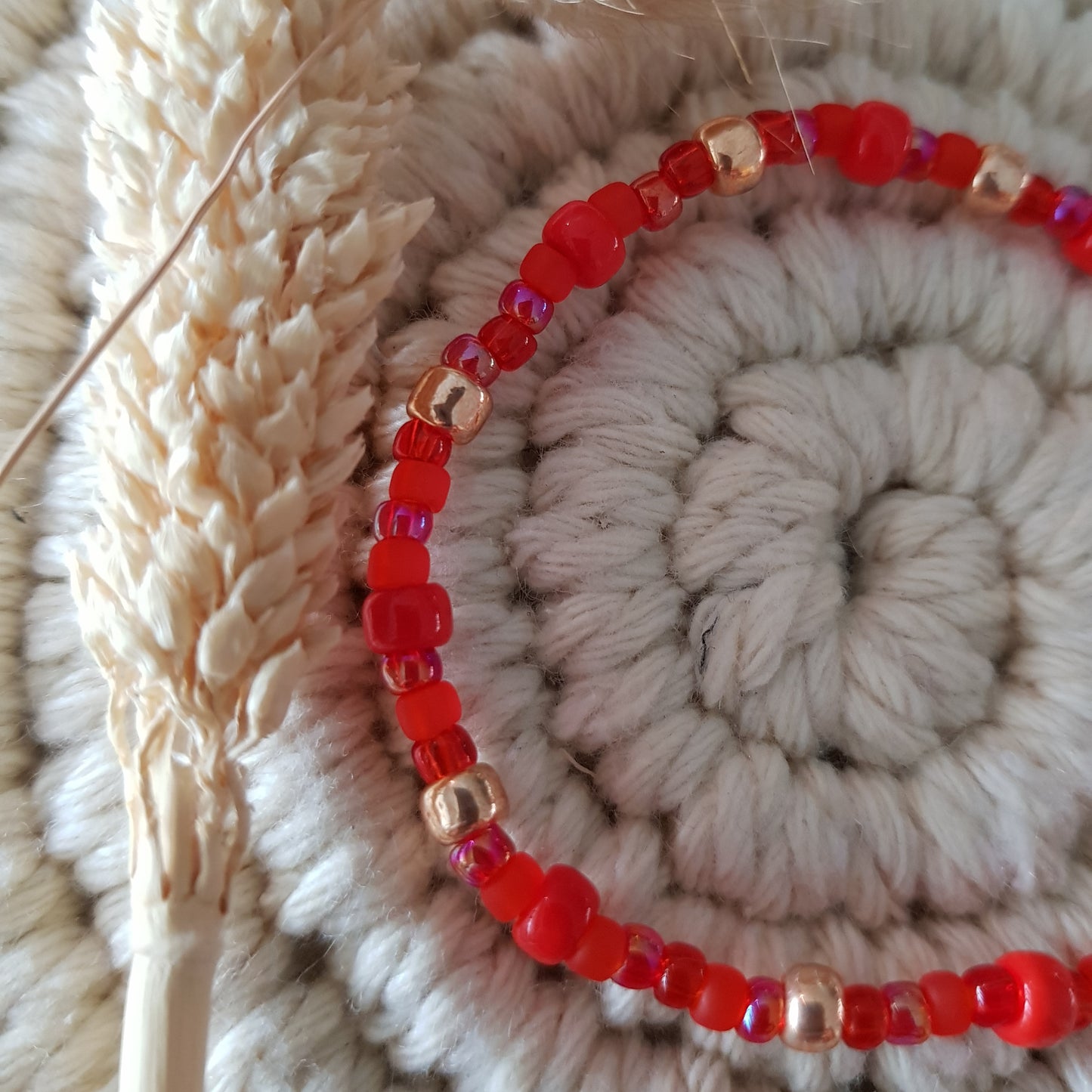 Wasserfestearmkette | Armkette 3 & 4mm AMBER | Perlen Art