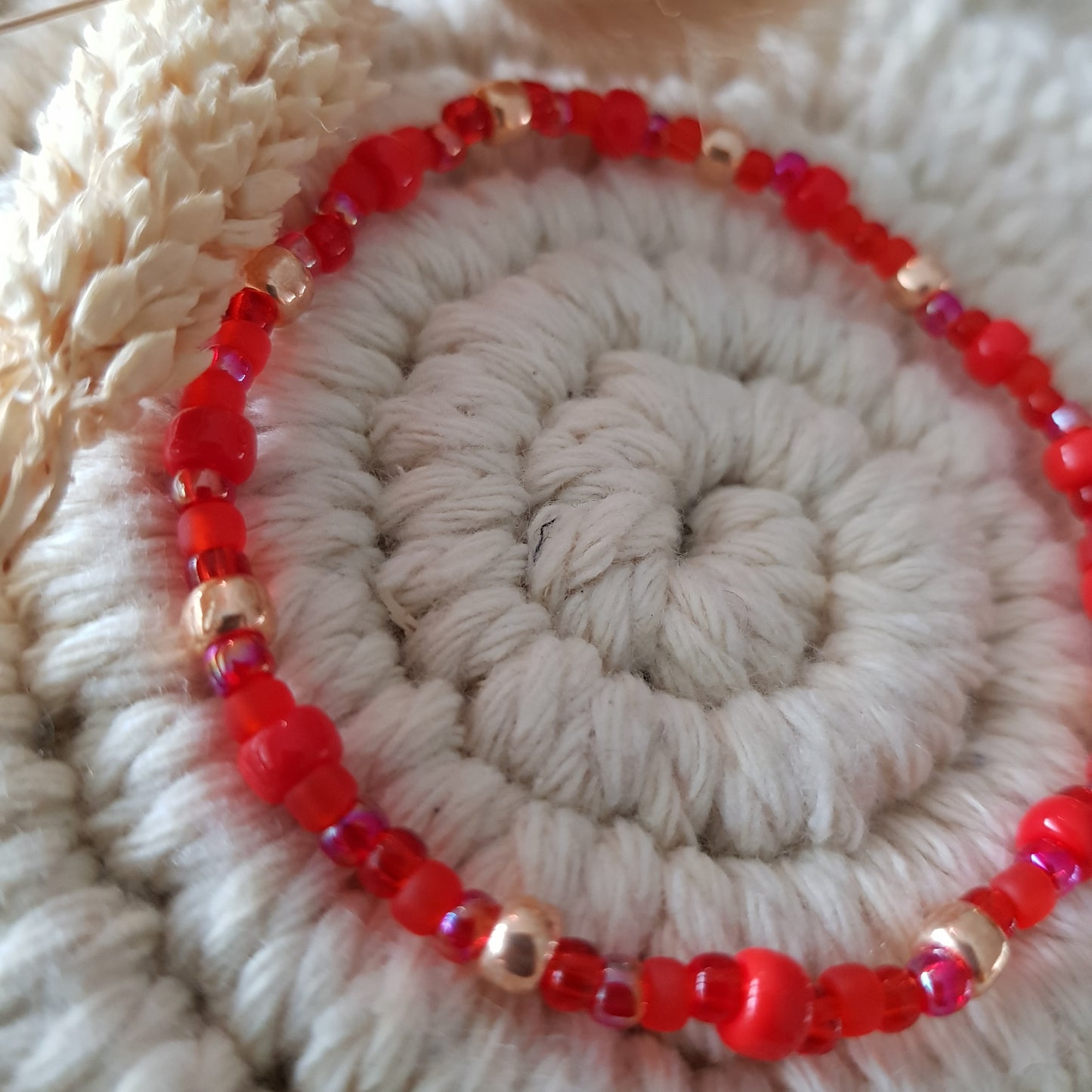 Wasserfestearmkette | Armkette 3 & 4mm AMBER | Perlen Art