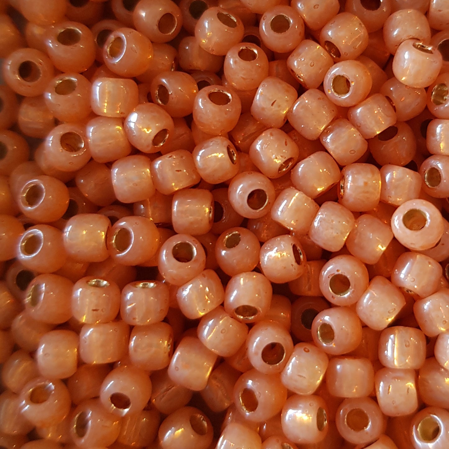 Armkette Orange 4mm mit Süßwasserperlen