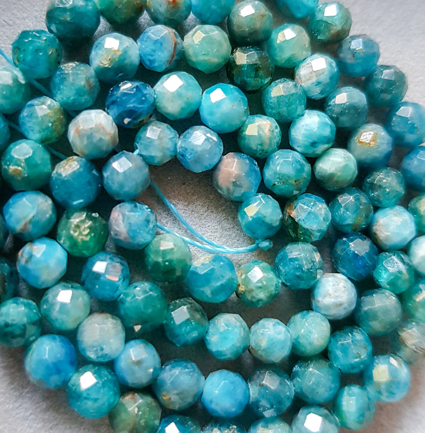 Armband 925er Echt Silber 3&4mm BLUE