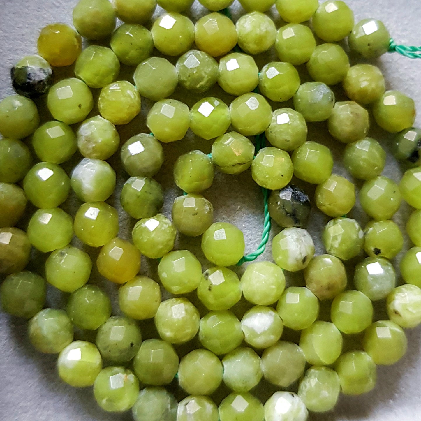 Armkette Edelstahl Jade