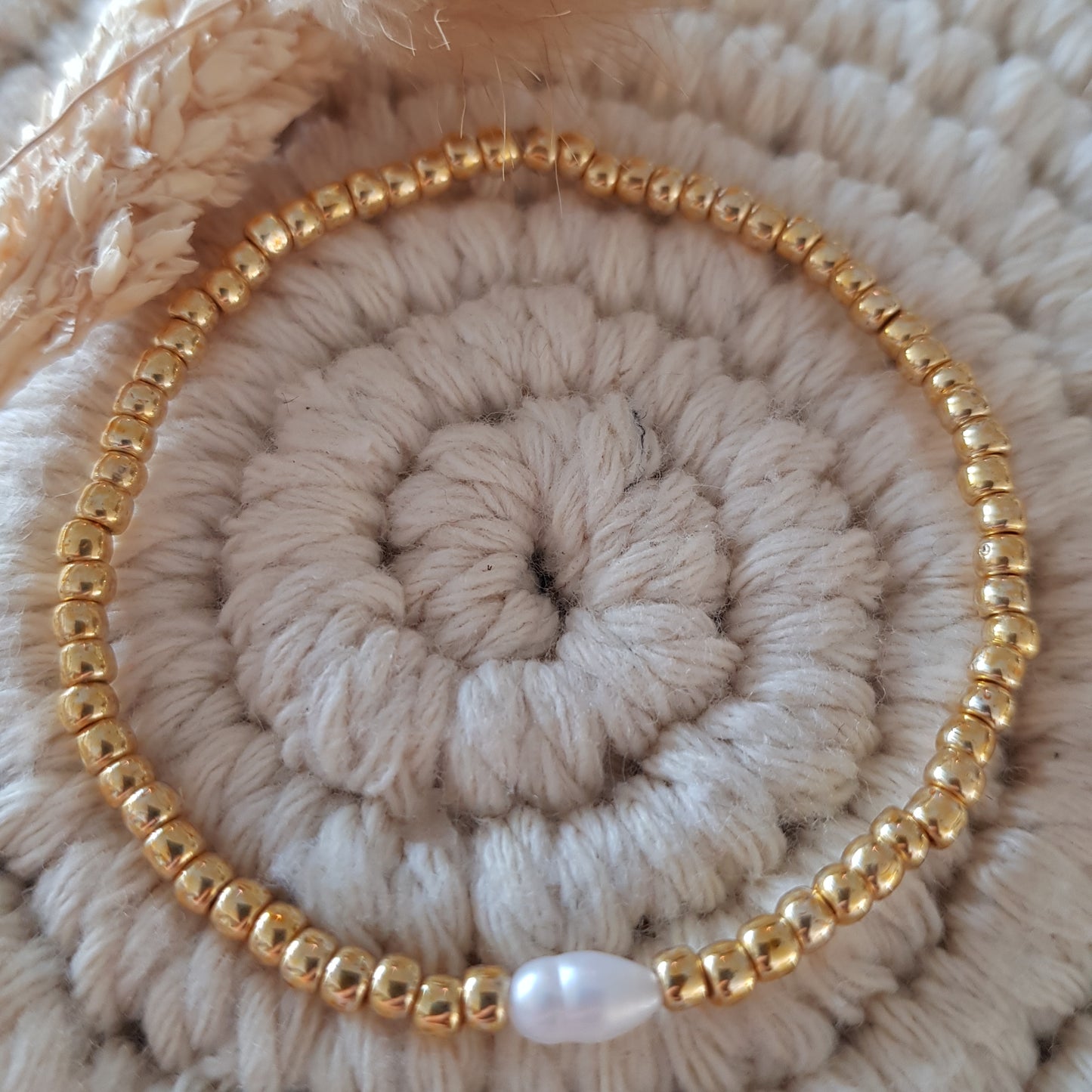 3mm Gelbgold Perlen mit