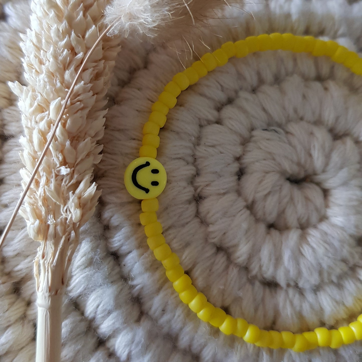 3mm Glasperlen mit Smiley