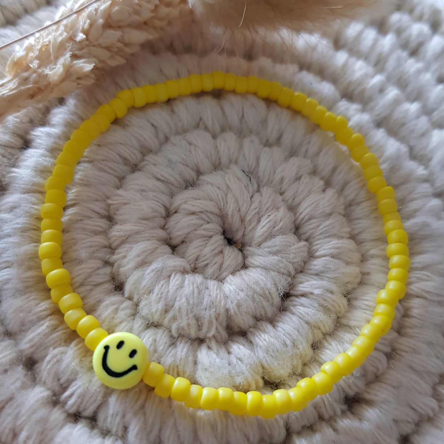 3mm Glasperlen mit Smiley