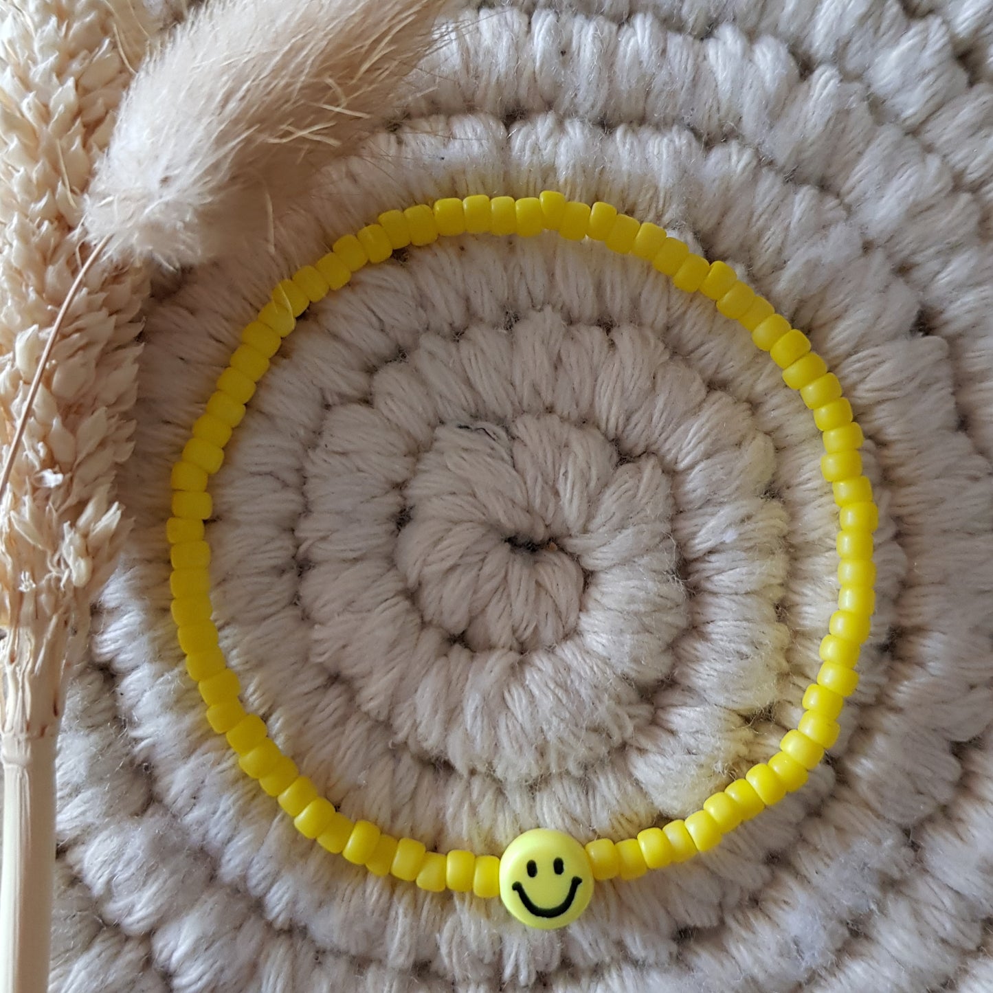 3mm Glasperlen mit Smiley