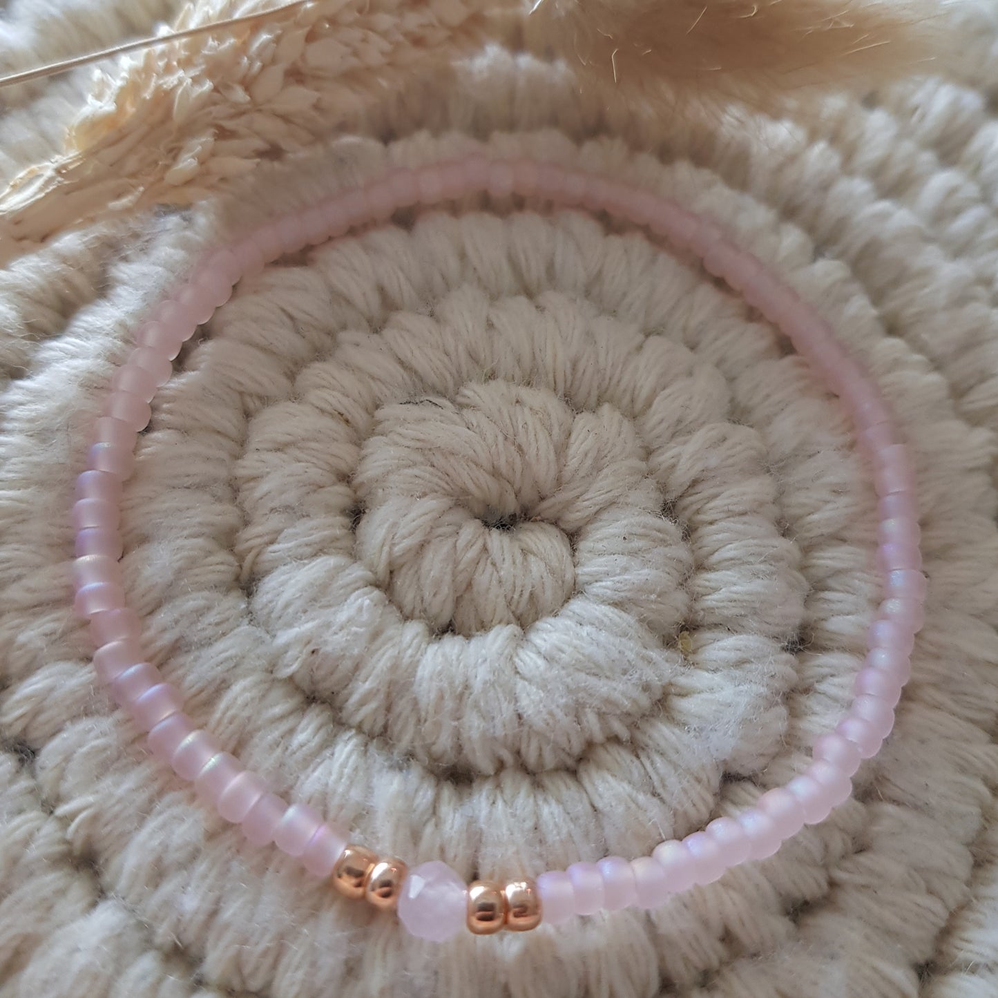 Armband mit Rosenquarz
