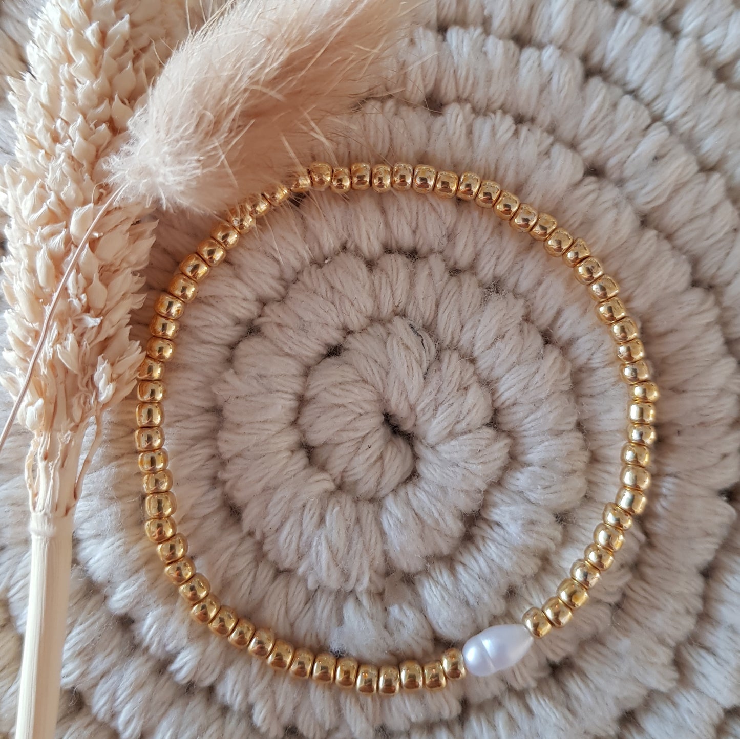 3mm Gelbgold Perlen mit