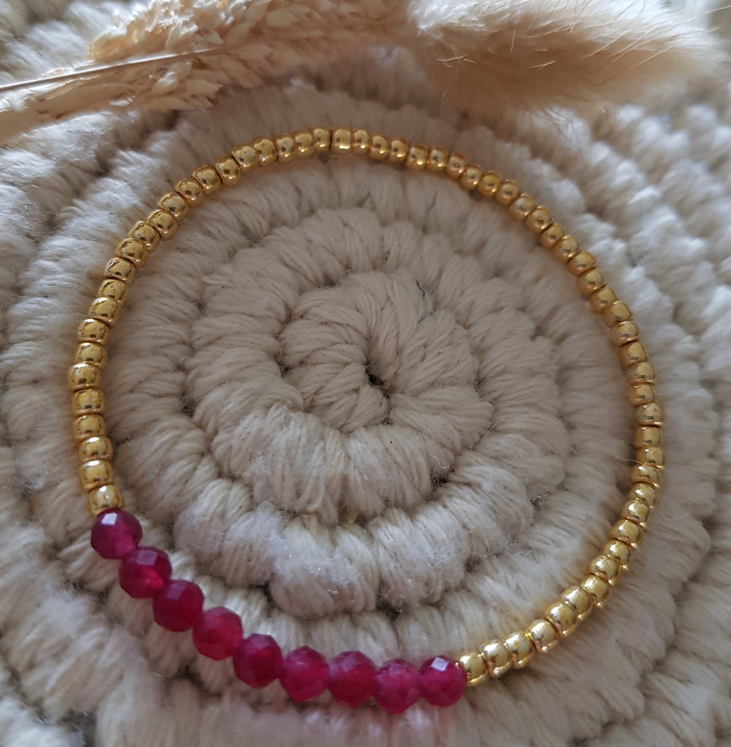 Armkette mit Rubin