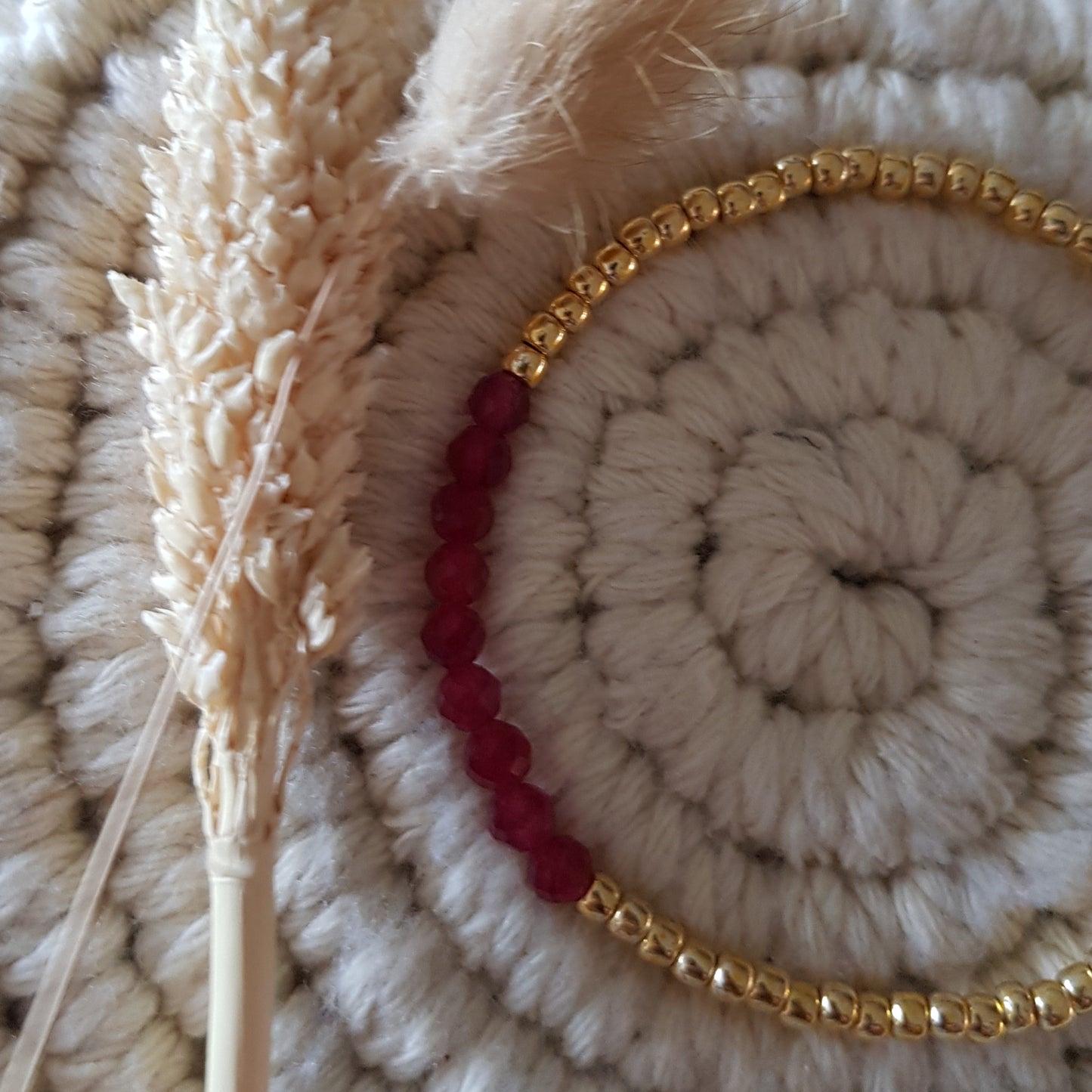 Armkette mit Rubin