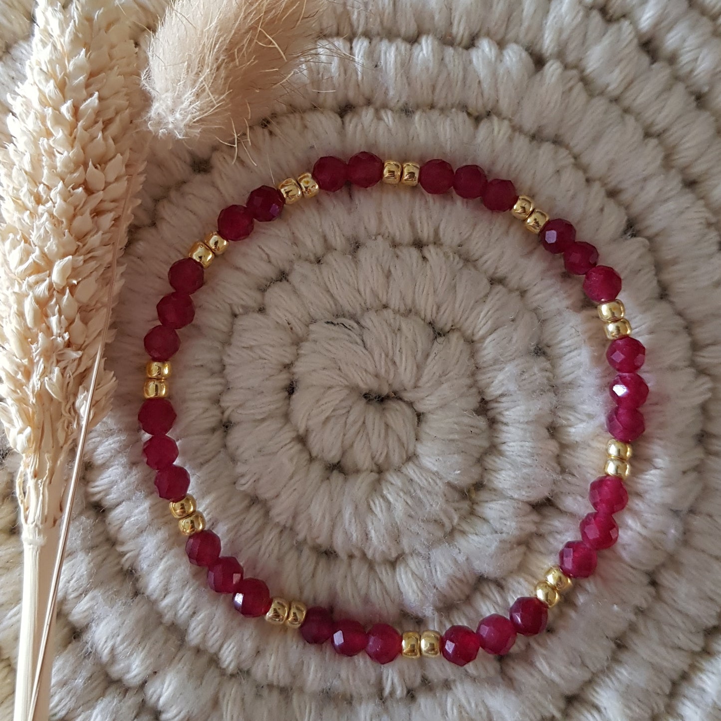 Rubin Armband