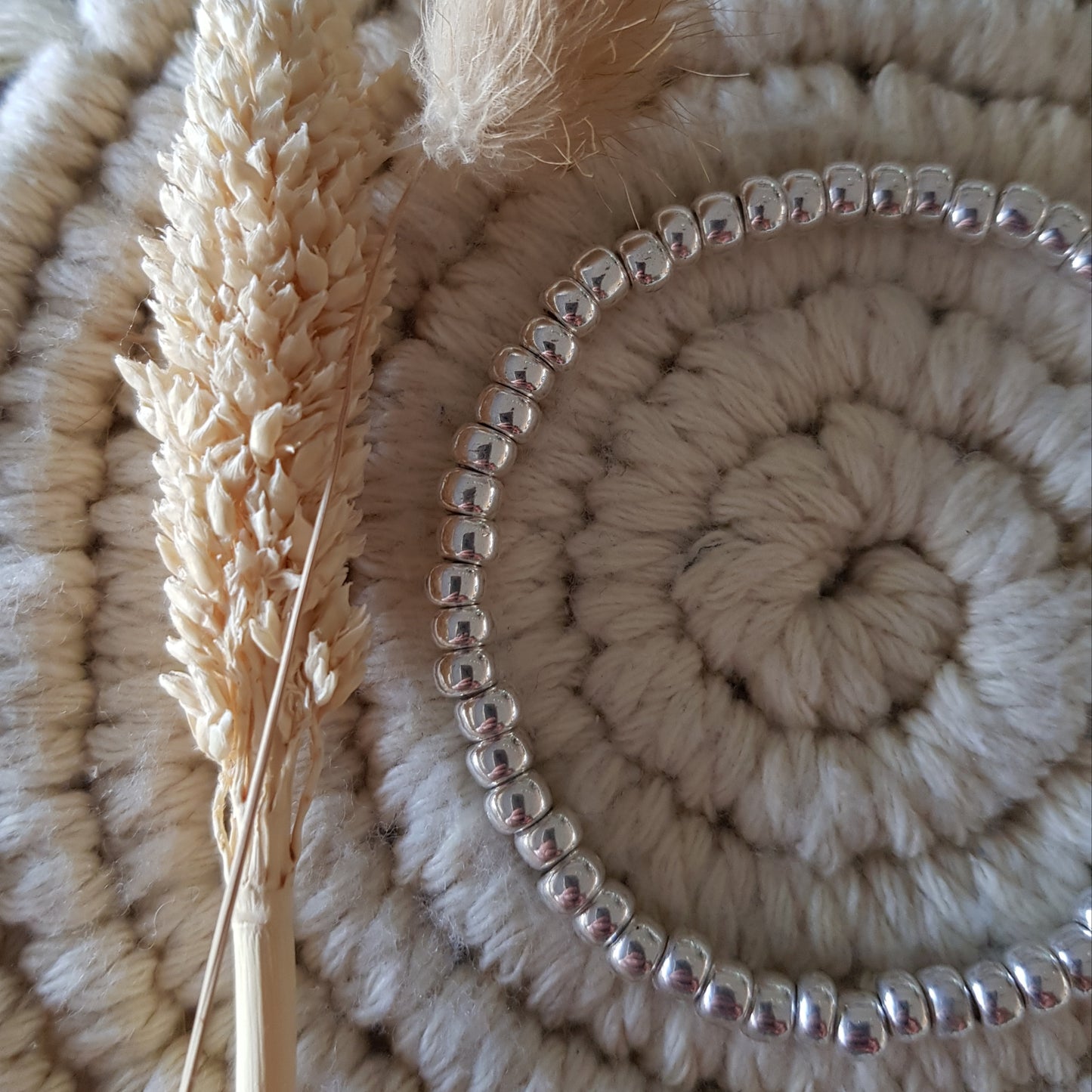 4mm 925er Silber Versilbert - Handmade Armkette