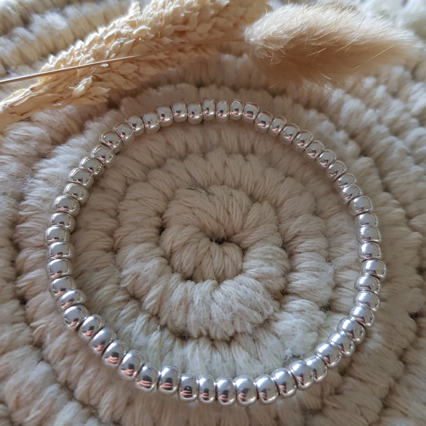 4mm 925er Silber Versilbert - Handmade Armkette