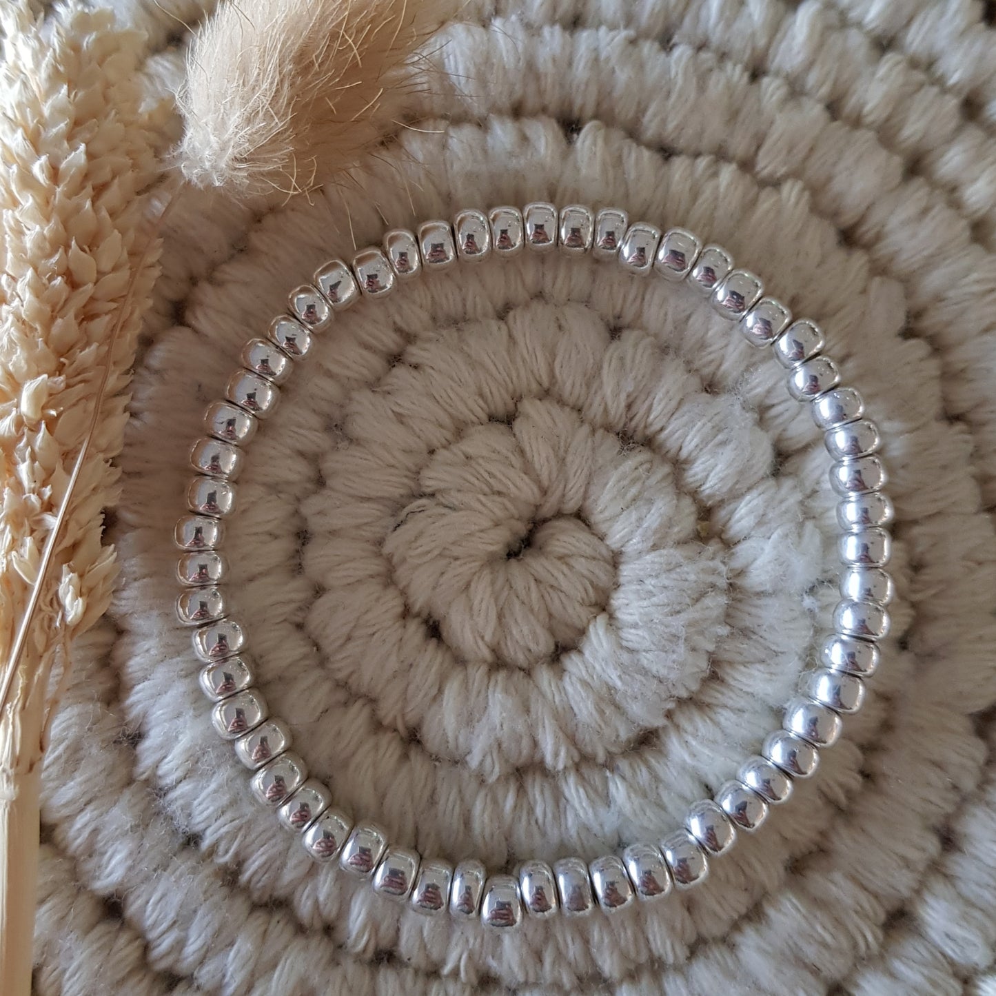 4mm 925er Silber Versilbert - Handmade Armkette