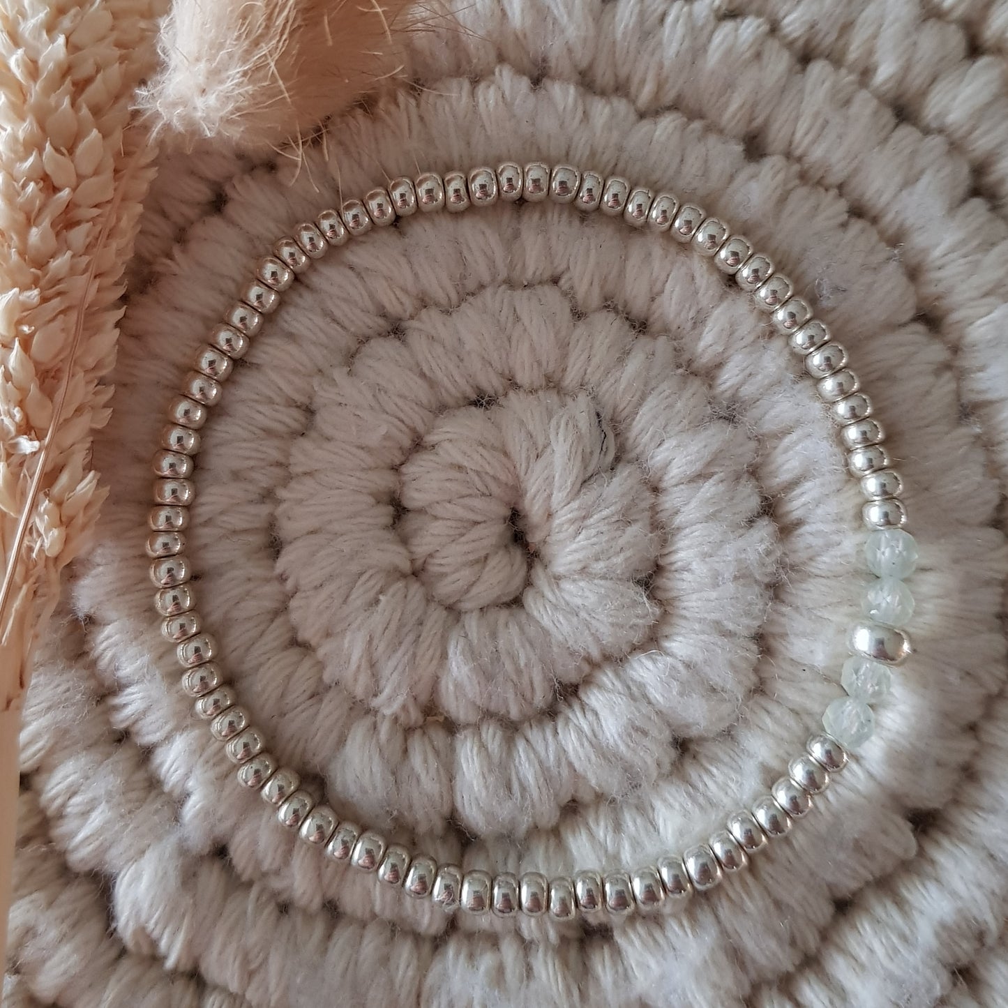 Prehnit Armkette | Handgemachte Armketten | Perlen Art