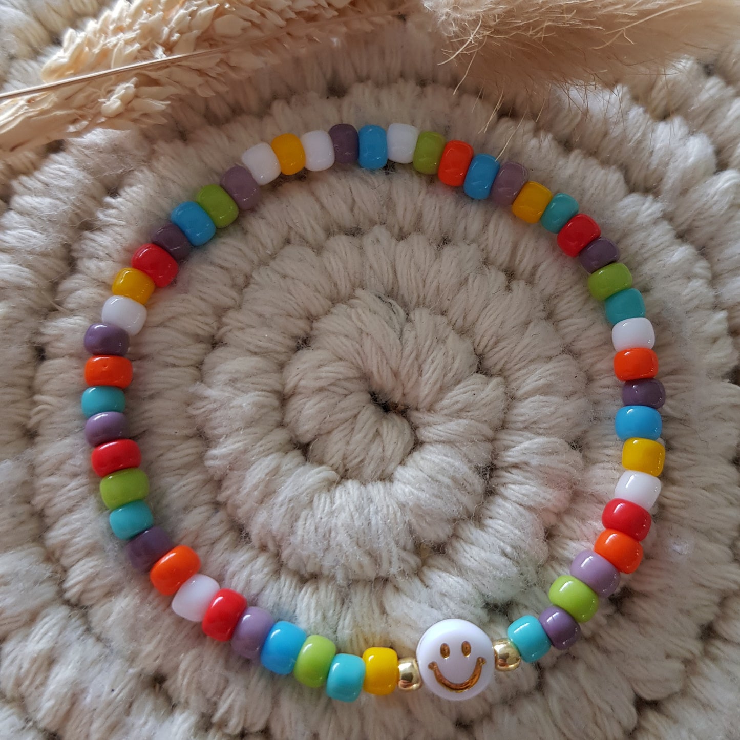 Armkette 4mm LIME mit Smiley