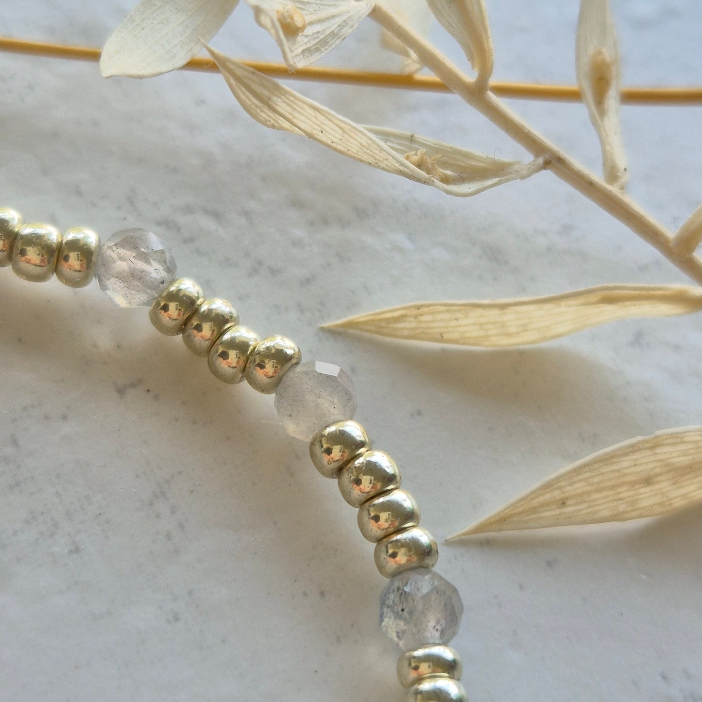 Labradorit Armkette | Handgemachte Armketten | Perlen Art