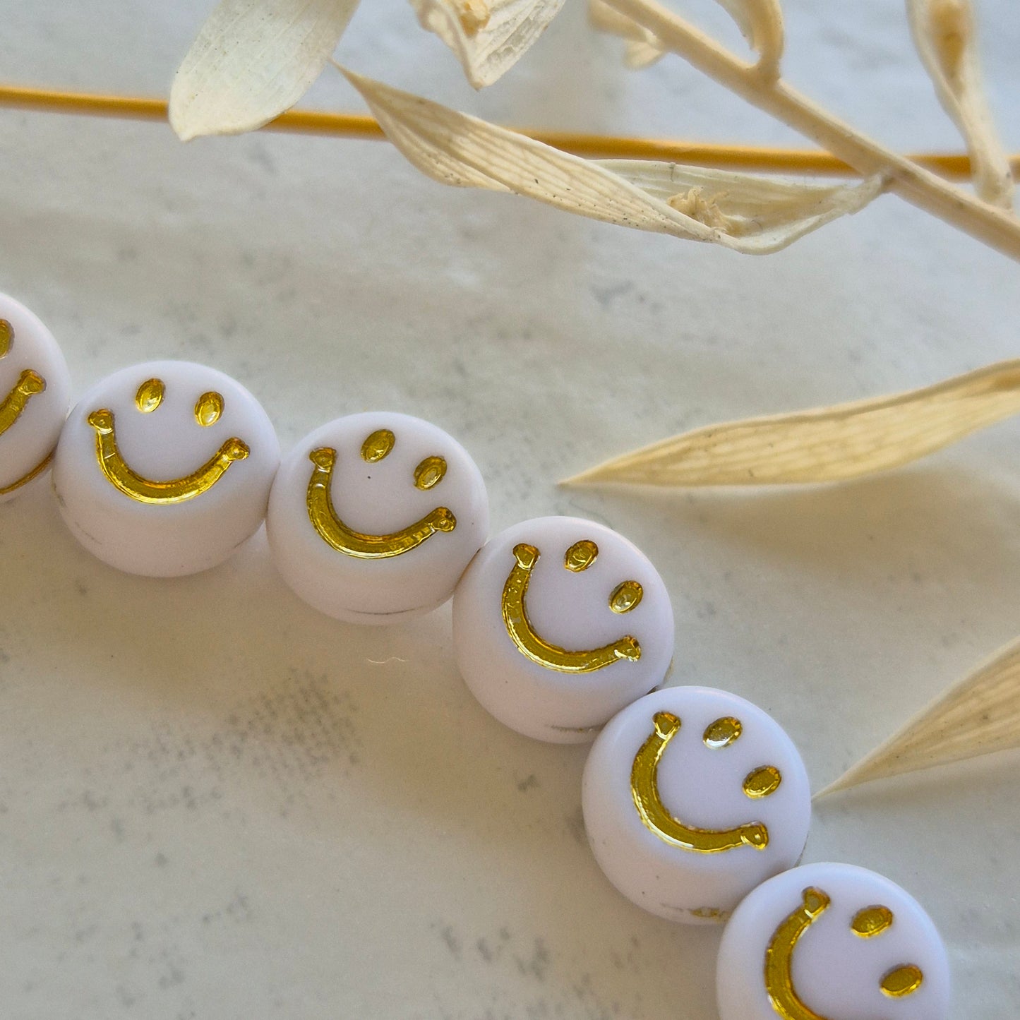 Armband 7mm Smiley