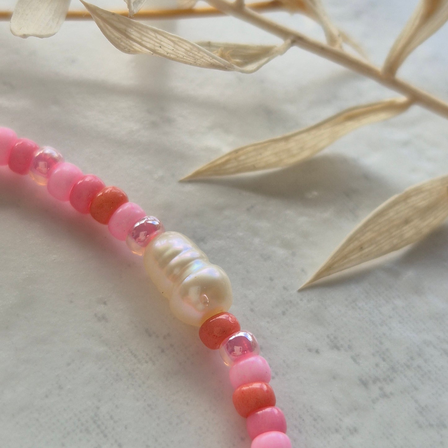 Armkette 3mm GRACE mit Süßwasserperle rosa