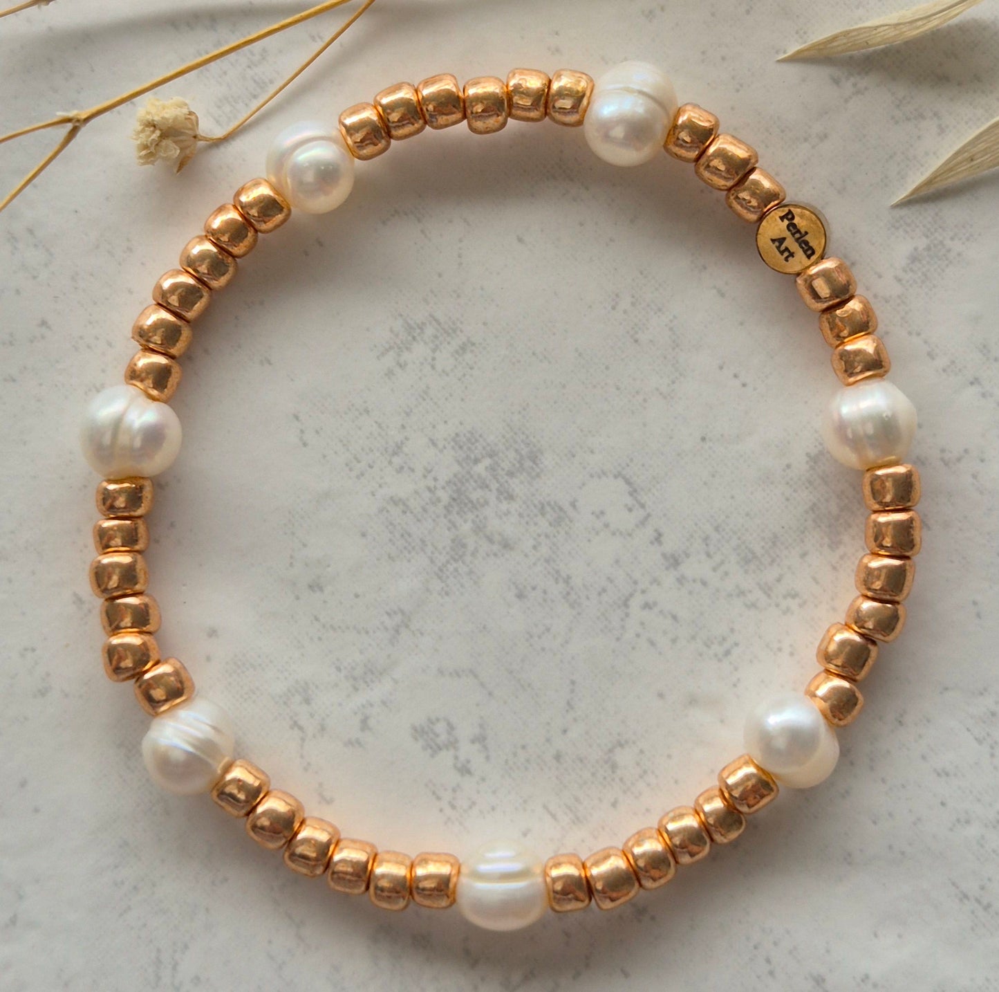 Handgemachte 4mm Roségold