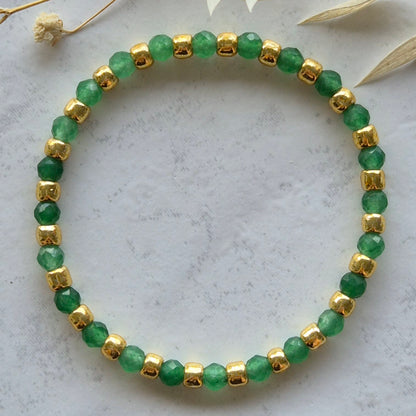 Armkette 4mm DANILA mit Grünem Aventurine