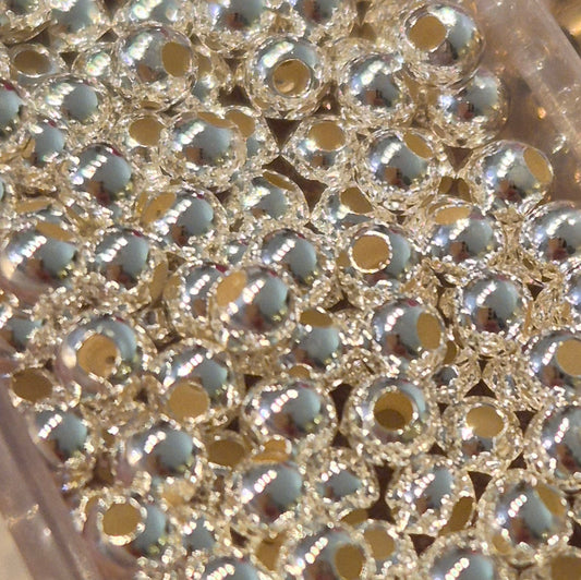 Silberperlen Echt – 925er Silber Perlen 3-4mm | Perlen Art