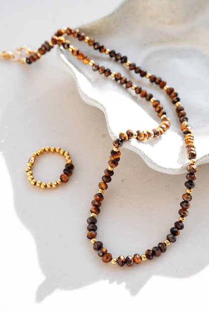 Halskette mit Tigerauge