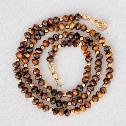 Halskette mit Tigerauge