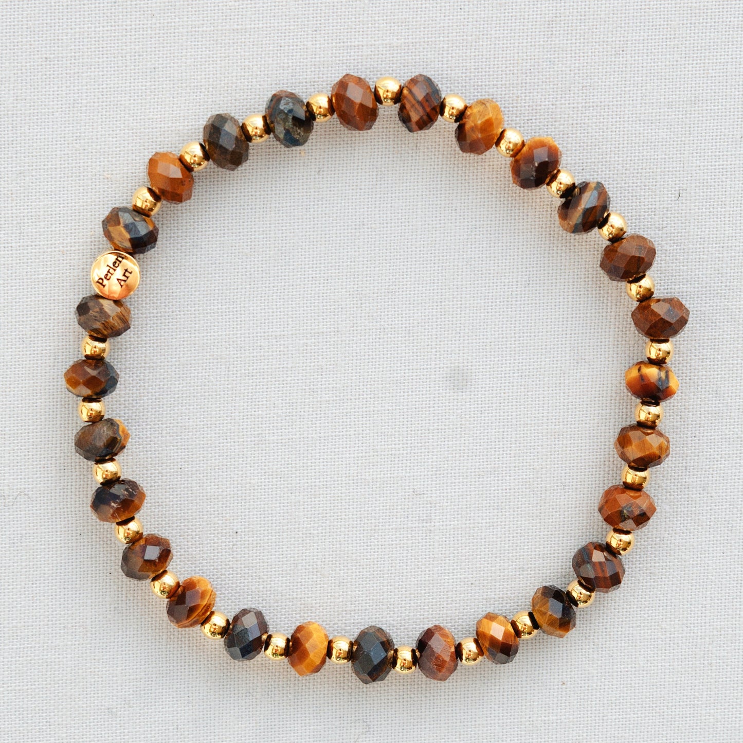 Armband Edelstahl Tigerauge