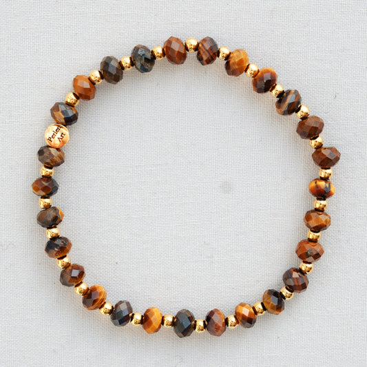 Armband Edelstahl Tigerauge