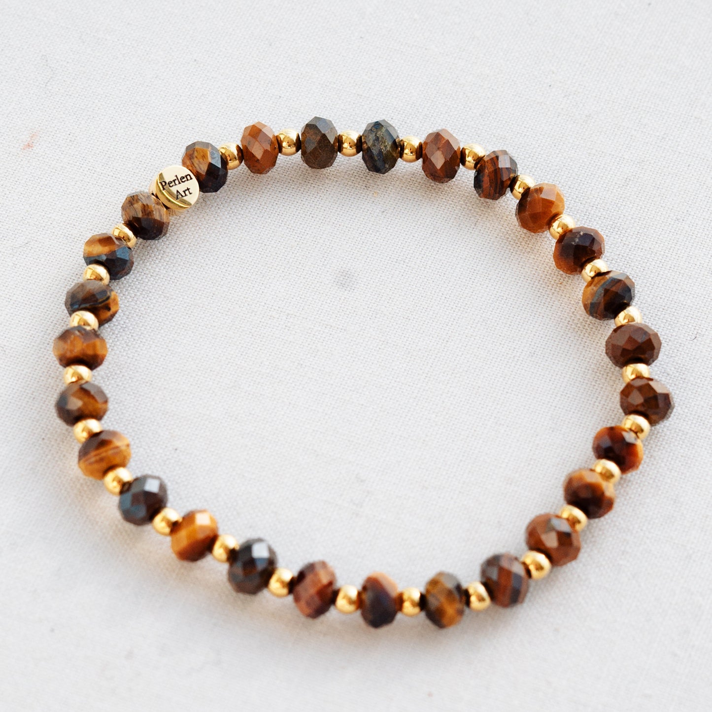 Armband Edelstahl Tigerauge