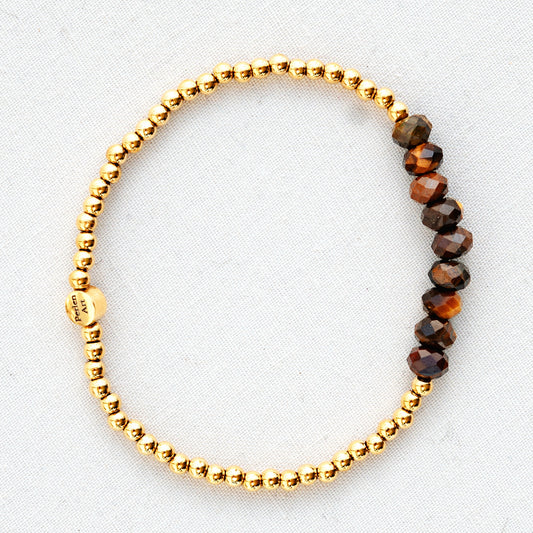 Armband Edelstahl TINE Tigerauge