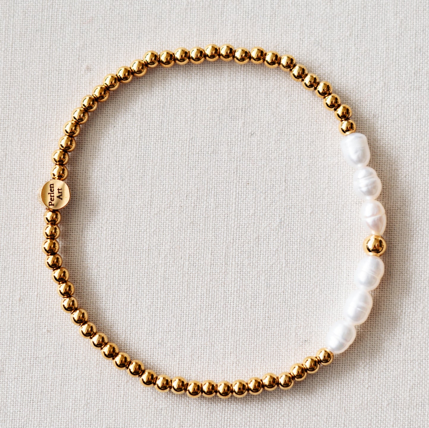 Armband Edelstahl & Süsswasserperlen