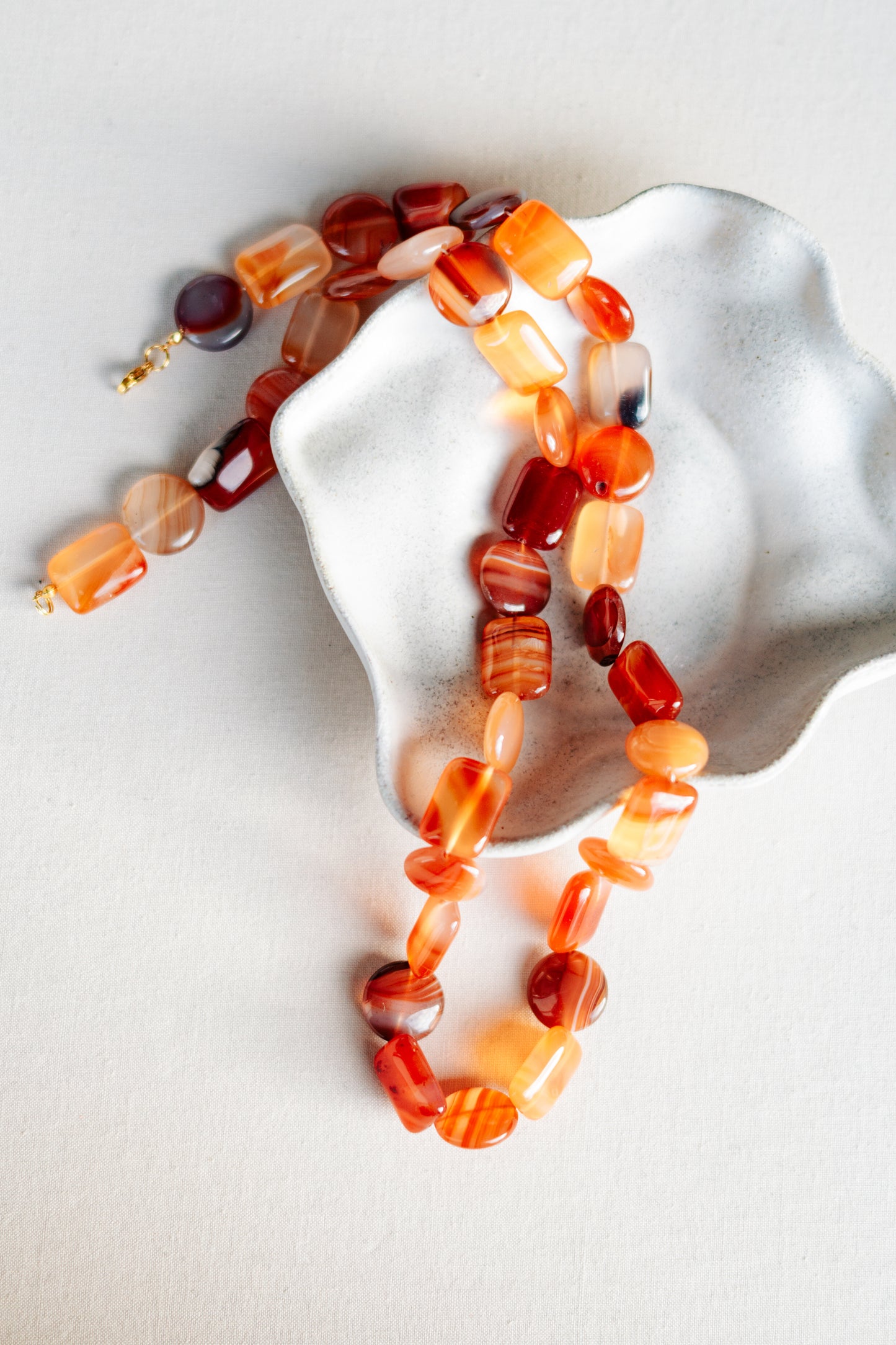 Halskette mit rotem Achat