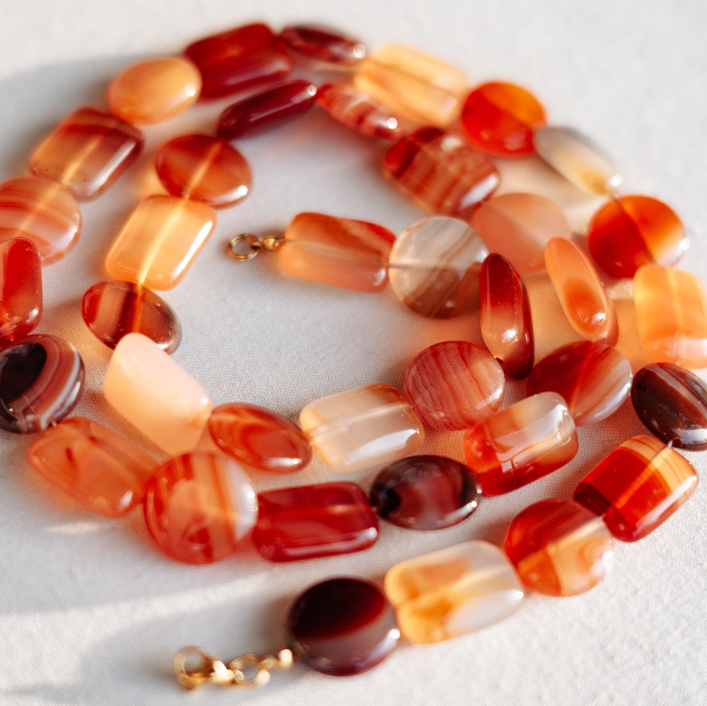 Halskette mit rotem Achat